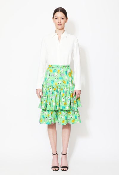                                         '70s Floral Belted Peasant Skirt-1