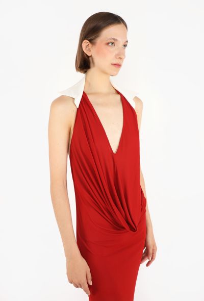 Jean Paul Gaultier Cowl-Neck Open Back Dress, Early 2000s - 2