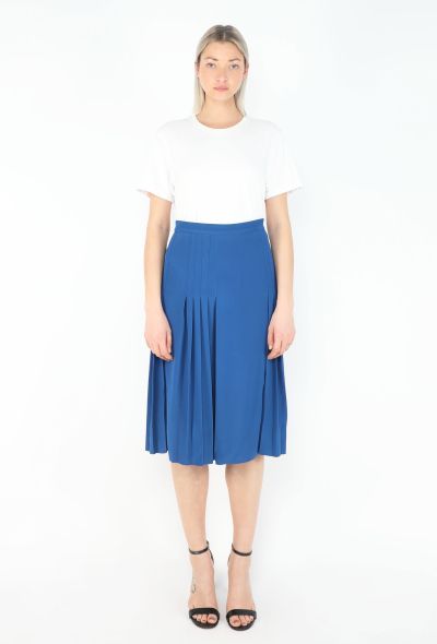 Céline Resort 2012 Pleated Crêpe Skirt - 1