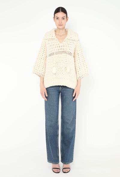 Céline 2021 Crochet Tassel Sweater - 2 Céline 2021 Crochet Tassel Sweater - 2
