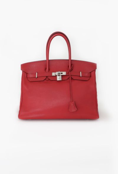 Hermès Red Swift Birkin 35 - 1 Hermès Red Swift Birkin 35 - 1