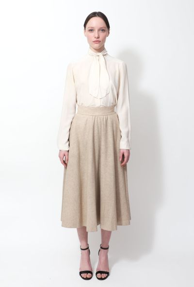                                         '70s Mottled Wool Skirt-1