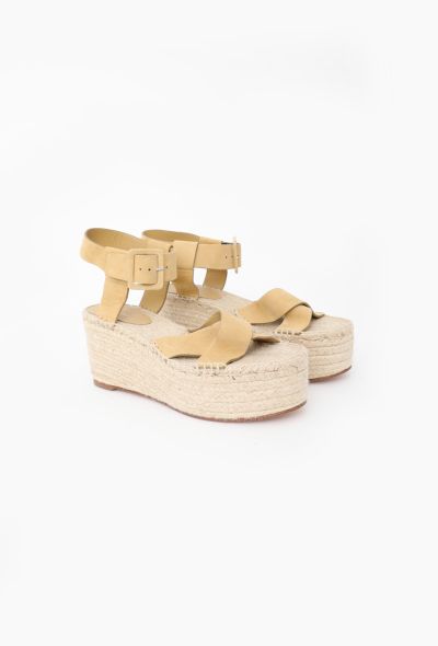 Céline Suede Platform Espadrilles - 2