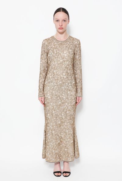                                         Pre-Fall 2019 Embroidered Tinsel Dress-1
