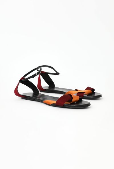 The Row Silk Ribbons Flat Sandals - 2