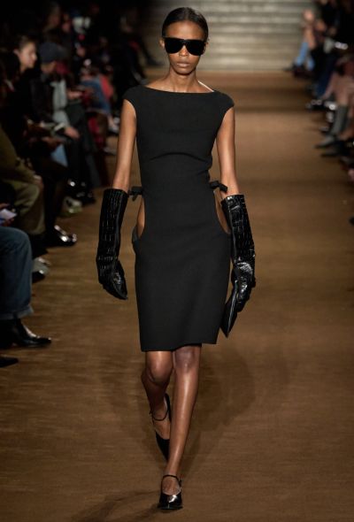 Miu Miu Natté Wool Cut-Out Dress, F/W 2024 - 2