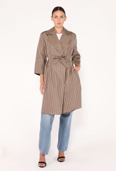 S/S 2001 Yeohlee Gingham Raincoat - 1