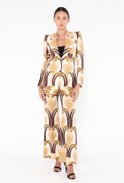 Gucci S/S 2022 Graphic Linen Suit - 1