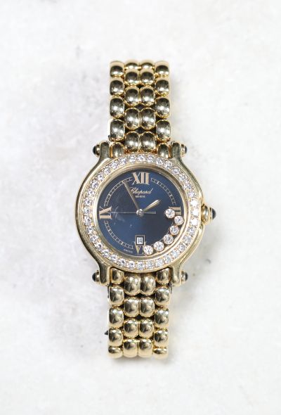 Chopard 18k Gold & Diamond 'Happy Sport' Wristwatch - 1