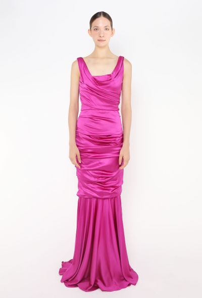 Dolce & Gabbana Late '90s Draped Charmeuse Gown - 2 Dolce & Gabbana Late '90s Draped Charmeuse Gown - 2