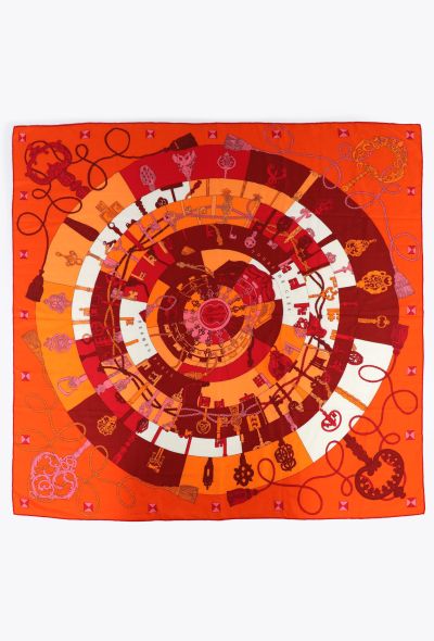 Hermès 'Tours de Clés' 140cm Cashmere Shawl - 1