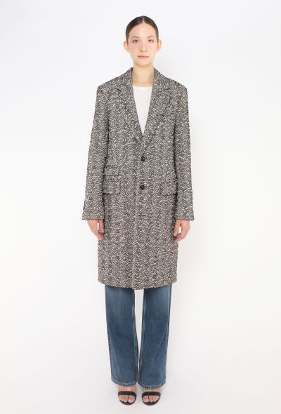 Bottega Veneta Pre-Fall 2021 Bouclé Chevron Coat - 1 Bottega Veneta Pre-Fall 2021 Bouclé Chevron Coat - 1