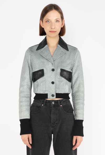 Louis Vuitton Python Leather Bomber Jacket - 1