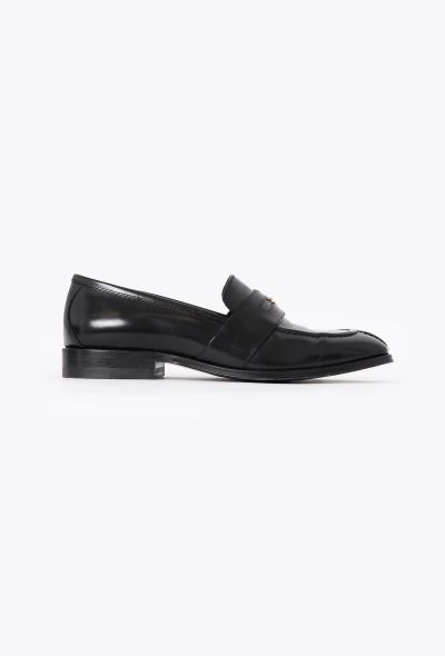 Céline 2024 Triomphe Malaquais Black Leather Loafers - 2