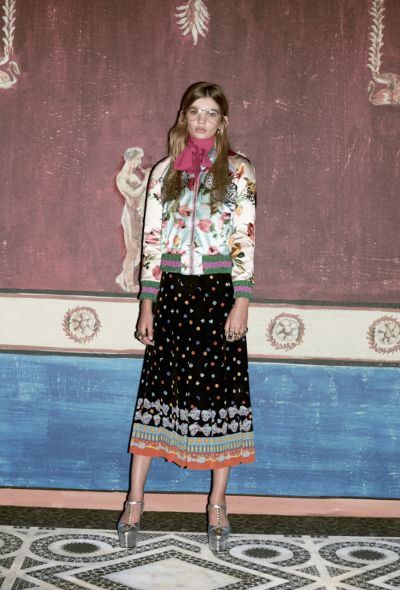 Gucci Pre-Fall 2016 Pleated Silk Skirt - 2