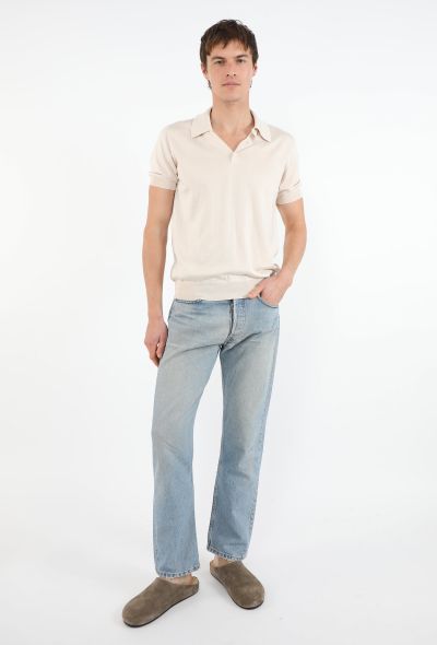 Prada Collared Silk Polo Top - 2