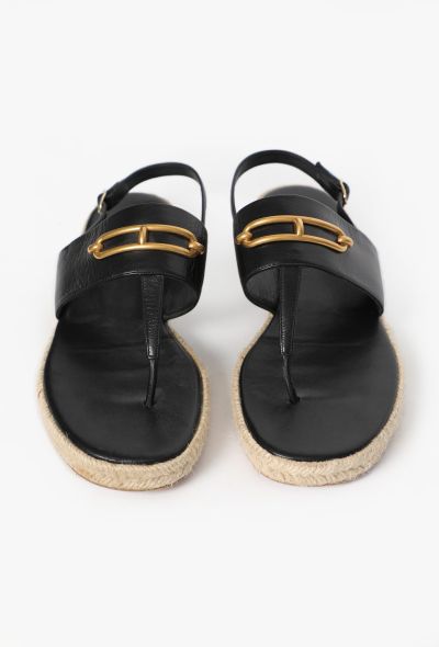 Hermès Eloïse Leather Espadrilles - 2