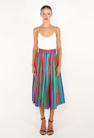 Saint Laurent Vintage Striped Bayadere Skirt - 1