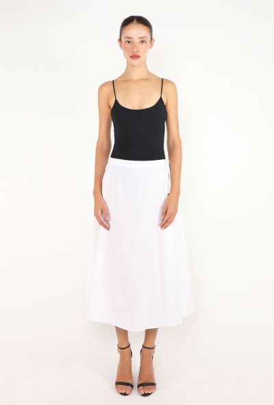 The Row Fleur Cotton Flared Skirt, 2024 - 1