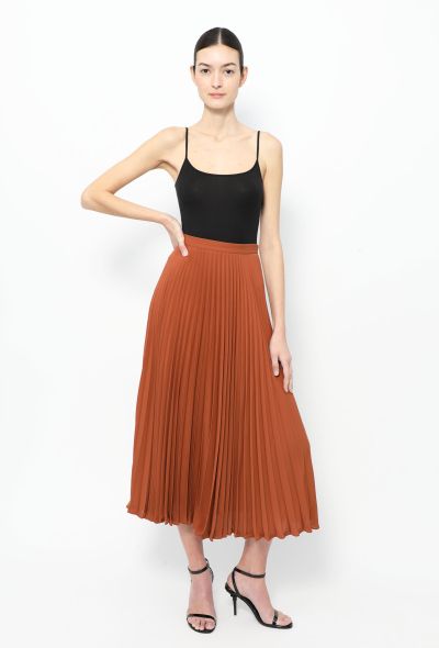 Valentino 2020 Pleated Silk Skirt - 1