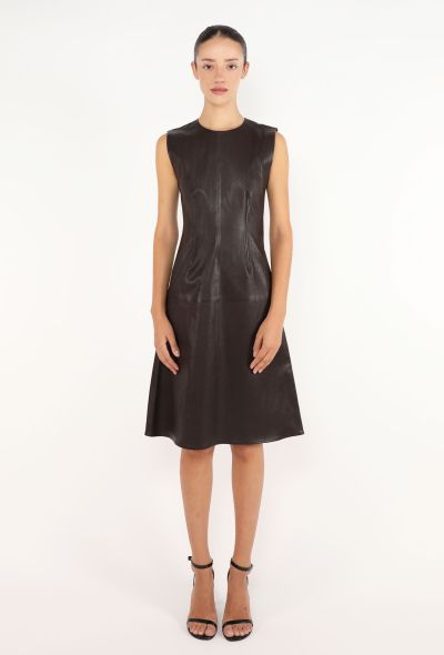 Bottega Veneta Leather Flared Dress, 2020 - 1