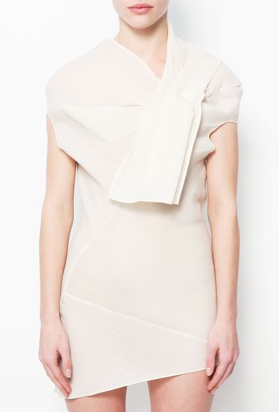                             Ivory Asymmetrical Dress - 1