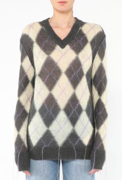 Marni 2025 Argyle Mohair Sweater - 1