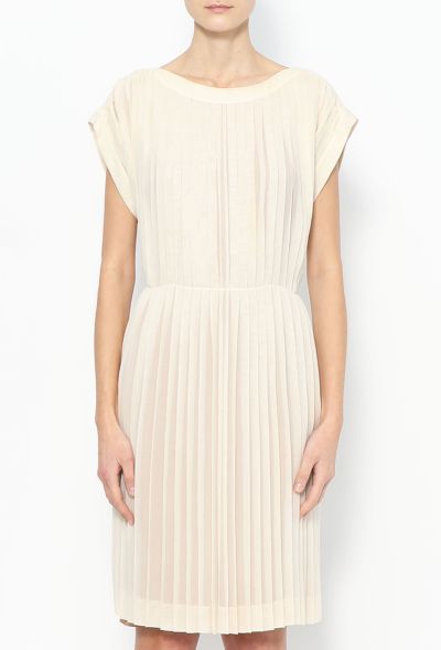 Hermès Pleated Silk Dress - 2