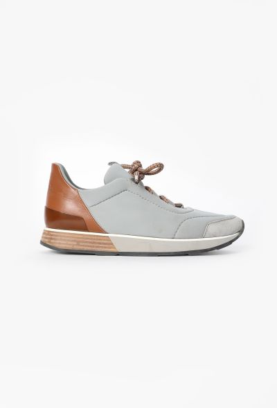 Hermès Neoprene & Leather 'Miles' Sneakers - 1 Hermès Neoprene & Leather 'Miles' Sneakers - 1