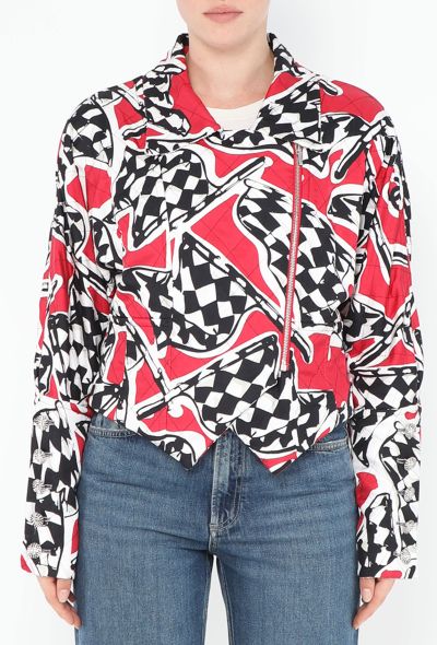 Chanel Resort 2023 Harlequin Silk Jacket - 1