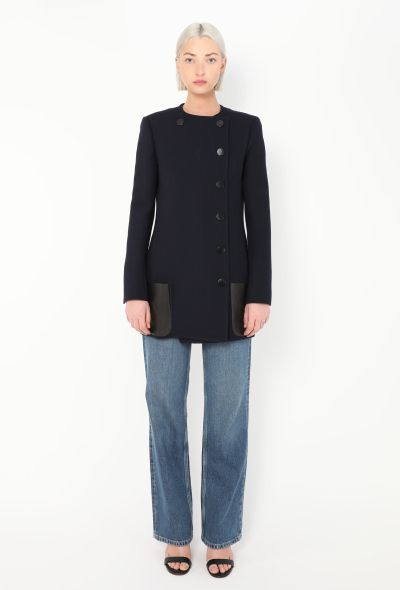 Céline F/W 2010 Leather Pocket Coat - 1 Céline F/W 2010 Leather Pocket Coat - 1