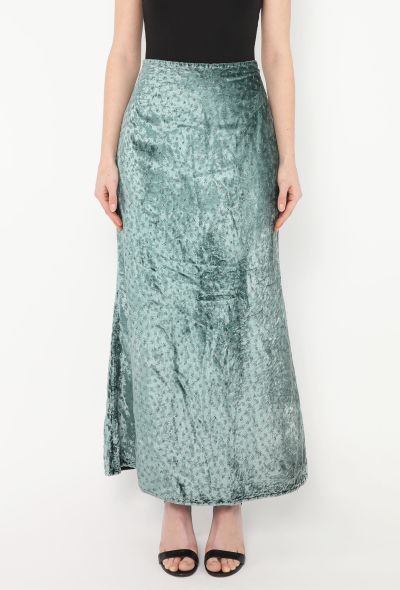 Voyage '90s Embellished Velvet Skirt - 2 Voyage '90s Embellished Velvet Skirt - 2