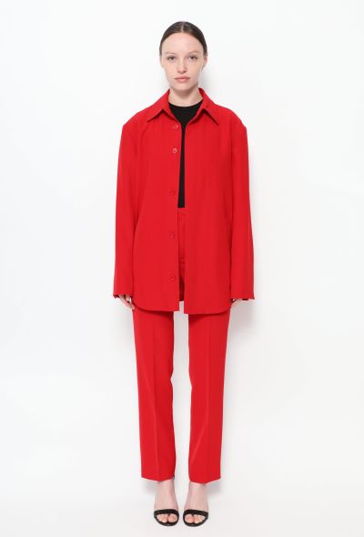 Balenciaga 2018 Scarlet Crêpe Ensemble - 1 Balenciaga 2018 Scarlet Crêpe Ensemble - 1