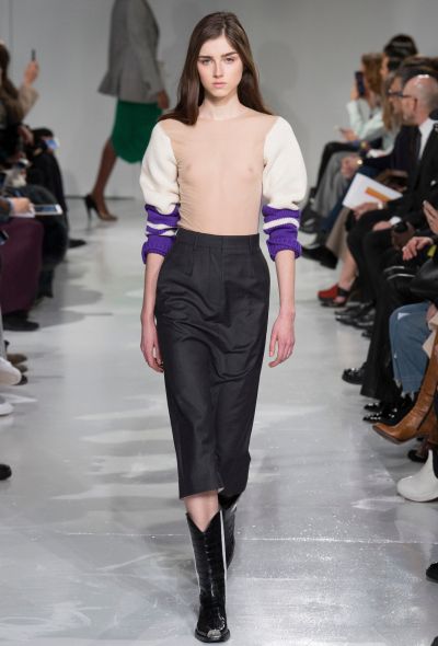                            Calvin Klein F/W 2017 Side Striped Skirt - 2