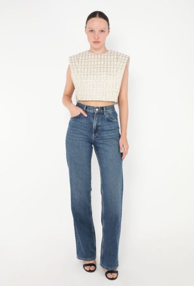 Louis Vuitton 2023 Lamé Tweed Cropped Top - 2 Louis Vuitton 2023 Lamé Tweed Cropped Top - 2