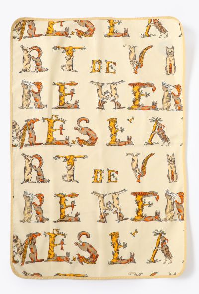 Hermès Vintage Printed Cotton Table Mat - 1