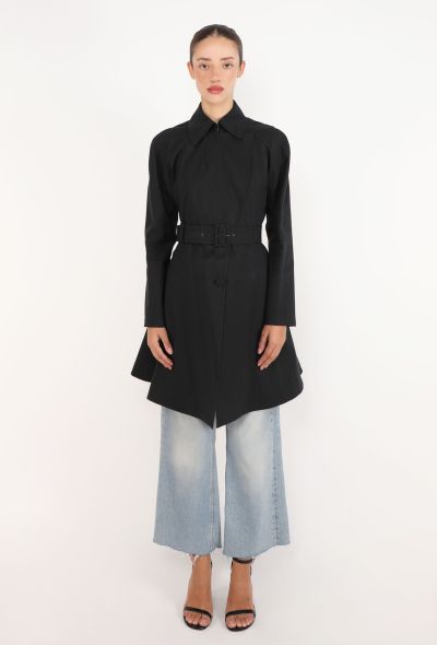 Alaïa Belted Skater Trench Coat - 1