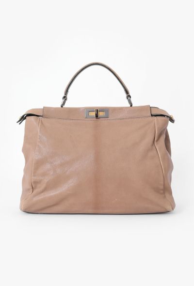 Fendi Beige Large Peekaboo Bag - 1 Fendi Beige Large Peekaboo Bag - 1
