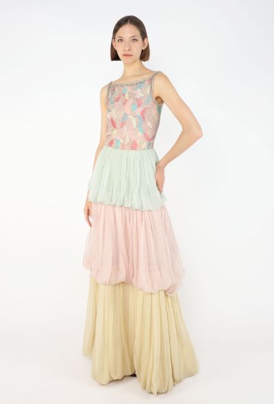 Chanel Couture Hand-Embroidered Chiffon Gown, 1978 - 1