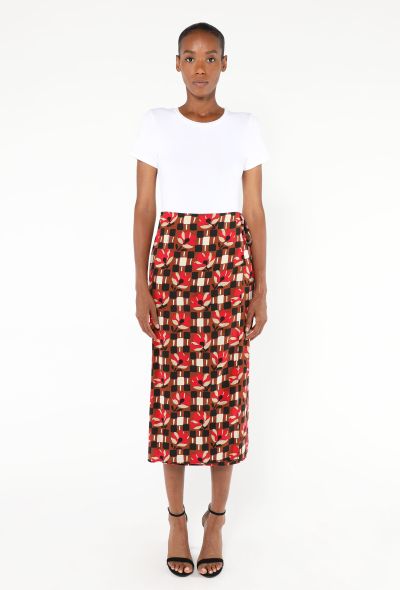 Prada S/S 2017 Graphic Wrap Skirt - 1