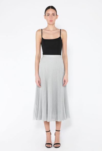 Prada 2021 Pleated Lamé Skirt - 2
