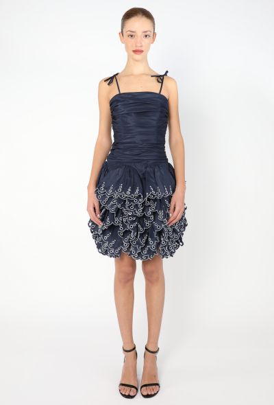 Angelo Tarlazzi Ruffled Taffeta Dress - 2 Angelo Tarlazzi Ruffled Taffeta Dress - 2