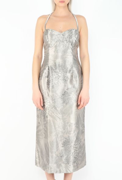 Chloé 2001 Iridescent Silk Halter Dress - 2