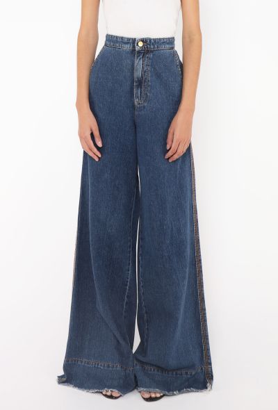 Loewe 2019 Frayed Wide-Leg Jeans - 2 Loewe 2019 Frayed Wide-Leg Jeans - 2