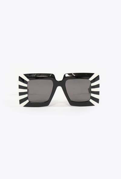 Loewe 2022 Striped Anagram Sunglasses - 1