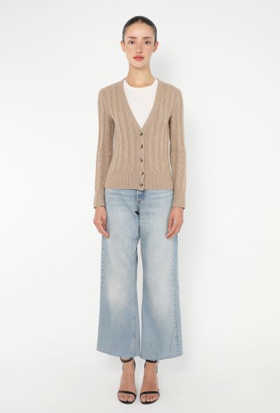 Céline Cashmere Cableknit Cardigan - 2 Céline Cashmere Cableknit Cardigan - 2