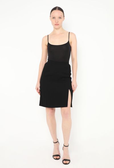 Chanel 1997 Classic 'CC' Slit Skirt - 1