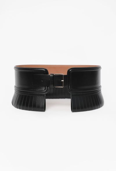 Alaïa Fringed Leather Belt - 1