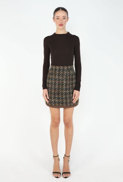 Chanel Fall 1991 Mohair Tweed Skirt - 1