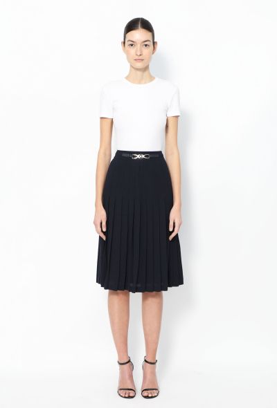                             Vintage Pleated Triomphe Skirt - 1